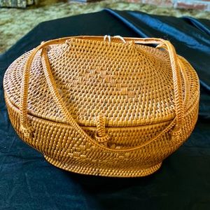 Putu by J. MacLear natural fiber basket bag handmade